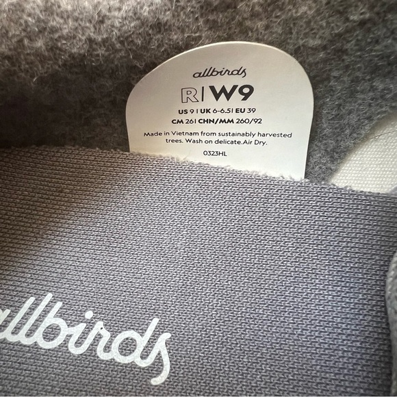 ALLBIRDS WOMEN’S RISERS SNEAKERS LIGHT GRAY SIZE 9 NWOT - Picture 7 of 13